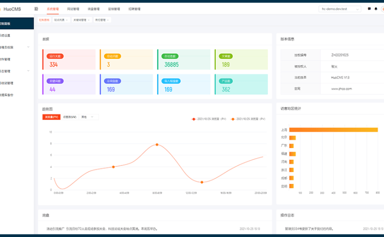 HuoCMS|免费开源可商用CMS建站系统(thinkphp内核)